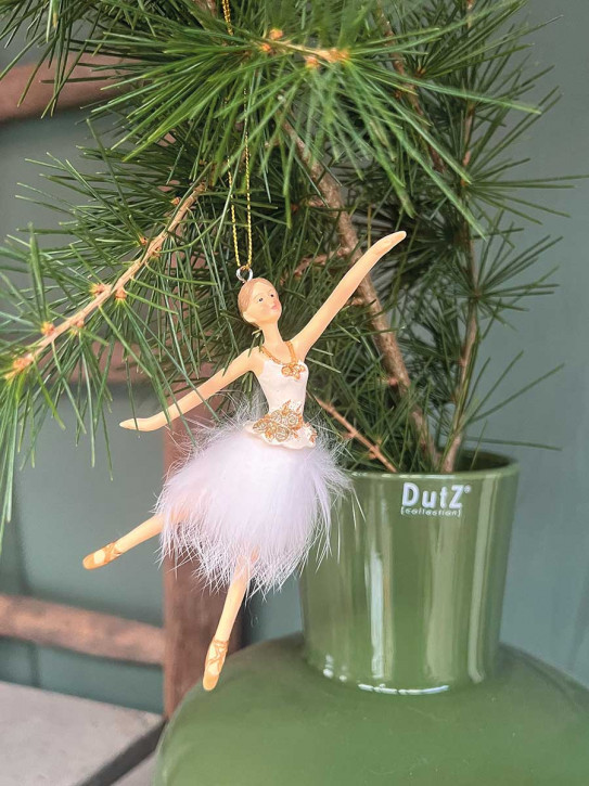 Anhänger Ballerina auf Spitzen schwebend aus Polyresin H16
