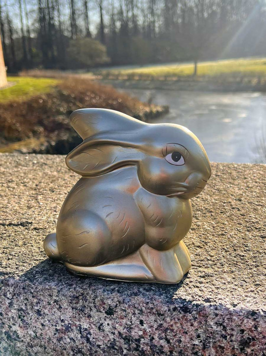 Bell'Arte Hase Osterhase metallic gold H16