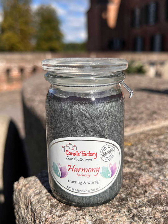 Candle Factory Baby-Jumbo Duft-Kerze im Weckglas Harmony Stearinkerze