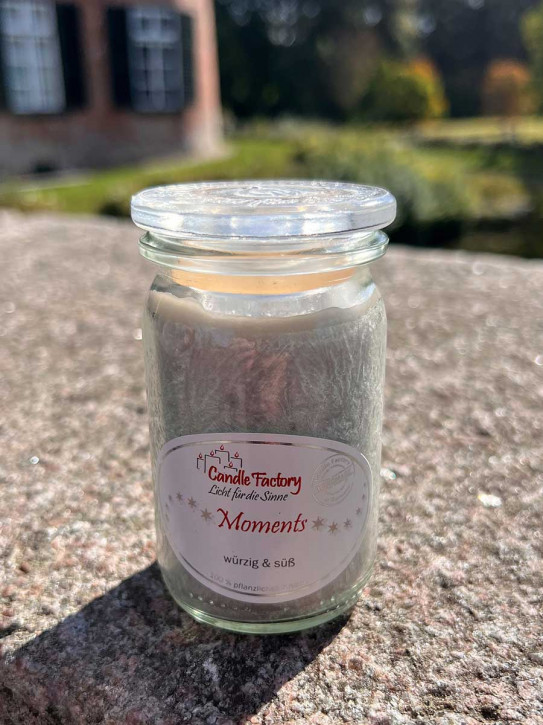 Candle Factory Baby-Jumbo Duft-Kerze im Weckglas Moments Stearinkerze