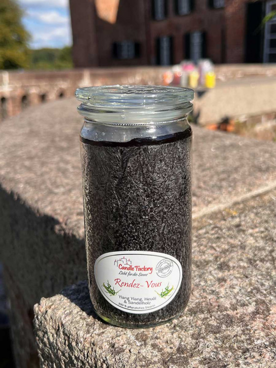 Candle Factory Mini-Jumbo Duftkerze im Weckglas Rendez Vous Stearinkerze