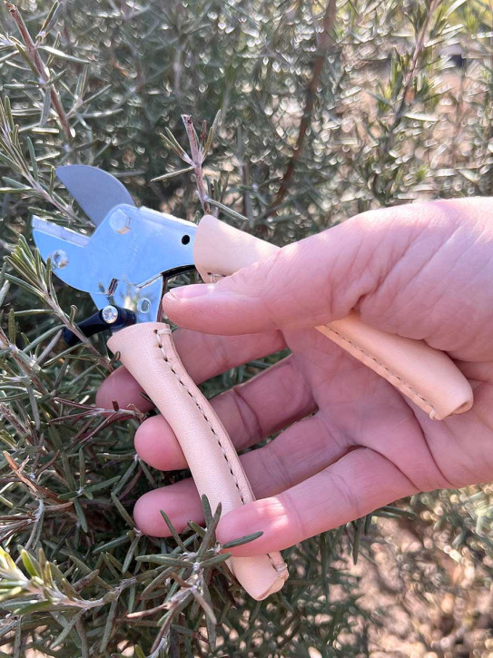 Chop Chop Bloom Gartenschere mit Ledergriff Sweet Daisy Natural