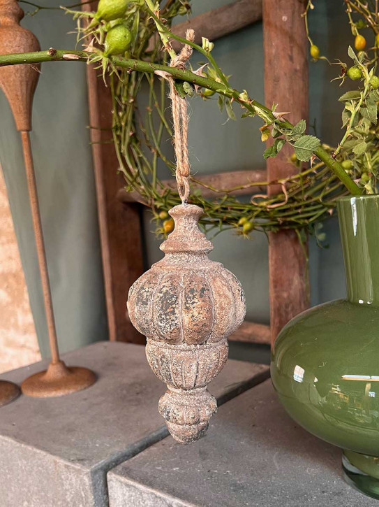 Countryfield Shabby Weihnachtsanhänger Gunnar grau S H20