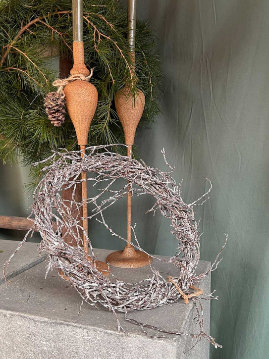 Countryfield Shabby Kranz Betula braun L D35