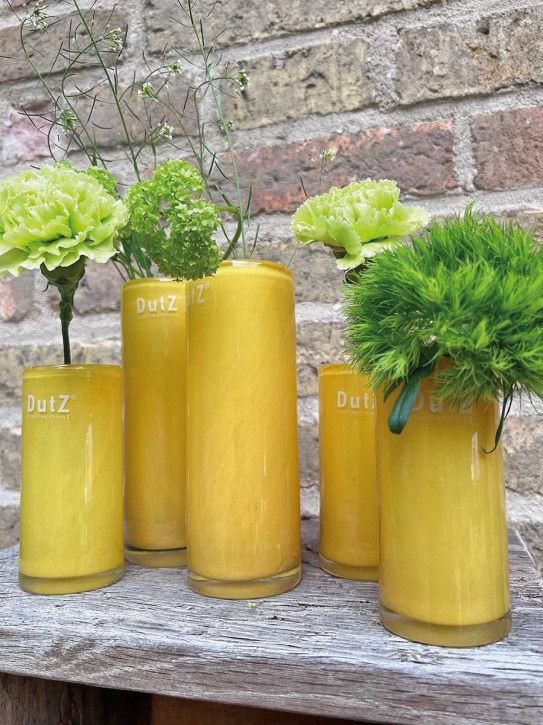 DutZ Collection Vase Cylinder gelb D6