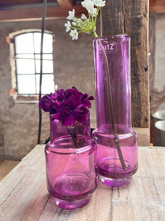 DutZ Collection Glas Vase Rona H14 violet transparent