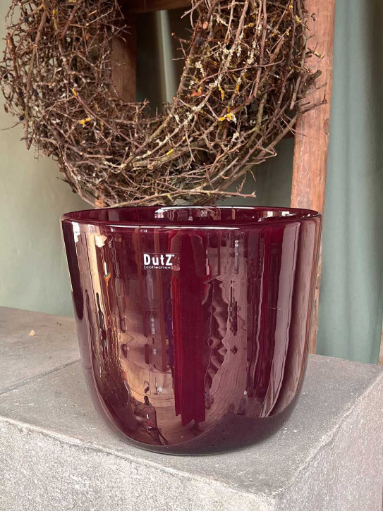 DutZ Collection Übertopf Pot Wide H24 D27 plum
