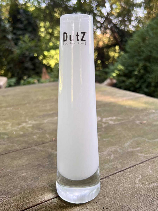 DutZ Collection Glasvase Solifleur H21 D5 weiss