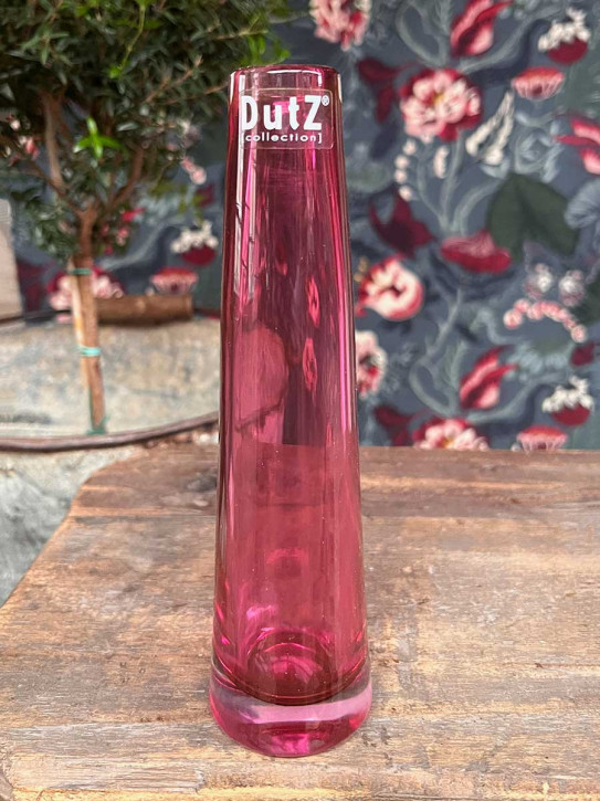 DutZ Collection Glasvase Solifleur H21 D5 fuchsia TR