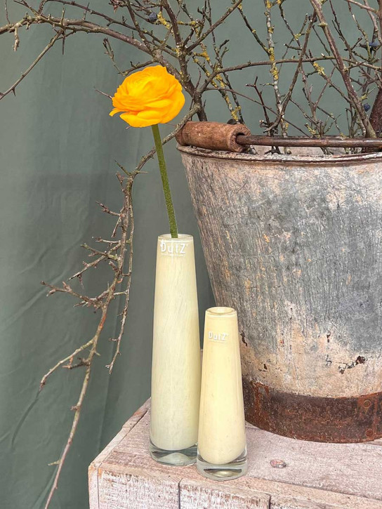 DutZ Collection Glasvase Solifleur H15 D5 ivory