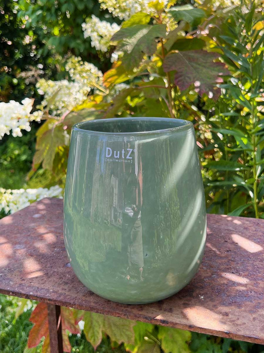 DutZ Collection Übertopf Vase Barrel Pistazie H18 D14