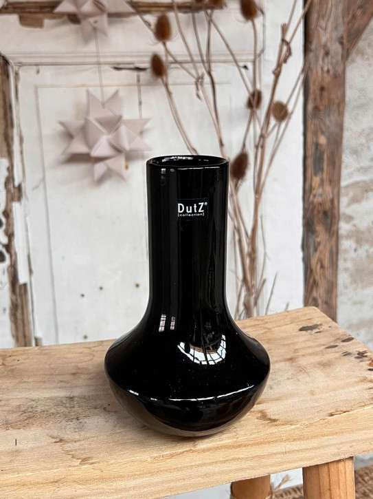 DutZ Collection Glas Vase Marco H19 D12 schwarz