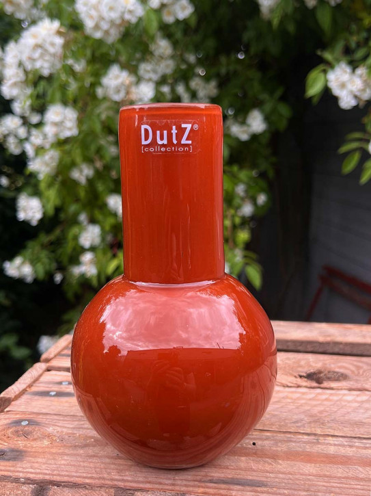 DutZ Collection Glas Vase Masa H18 D11 rostbraun
