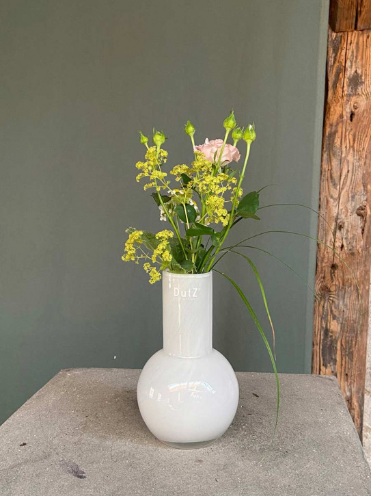 DutZ Collection Glas Vase Masa H18 D11 weiß
