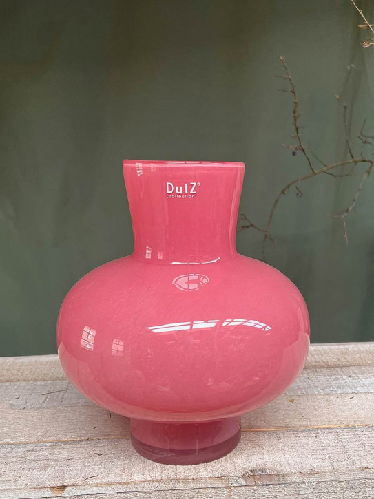 DutZ Collection bauchige Glas-Vase Modest rose H20