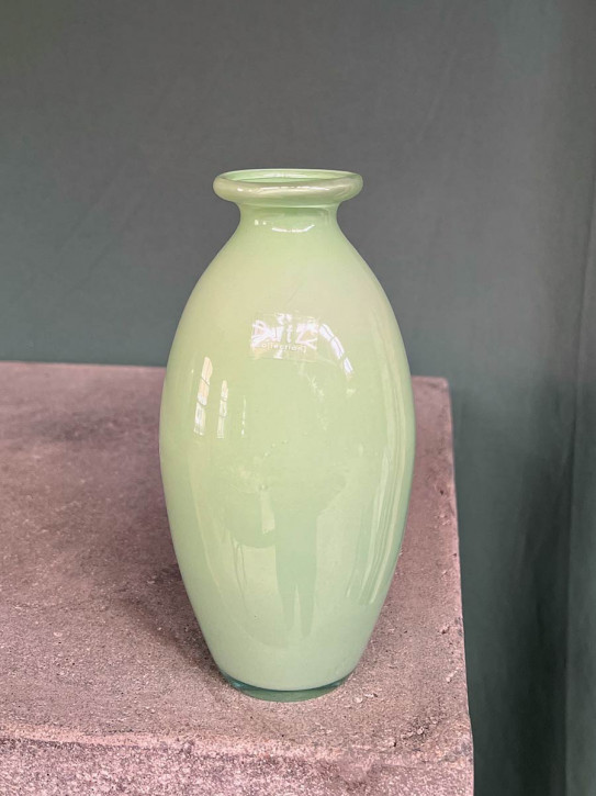 DutZ Collection bauchige Glas Vase Nadiel hellgrün H18 D9