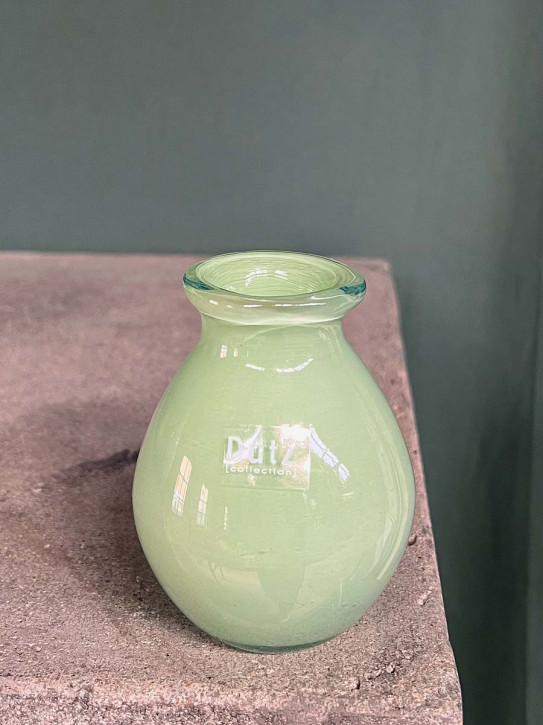 DutZ Collection bauchige Glas Vase Nadiel hellgrün Mini H10 D8