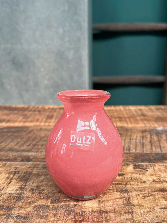 DutZ Collection bauchige Glas Vase Nadiel himbeer Mini H10 D8