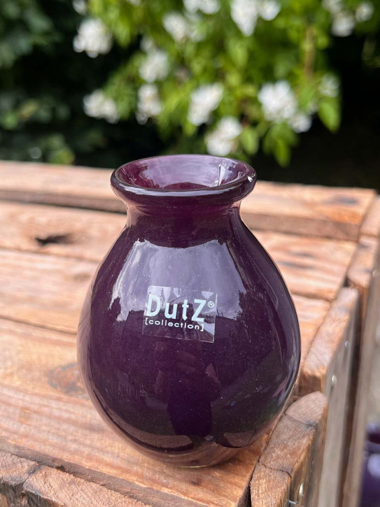 DutZ Collection bauchige Glas Vase Nadiel purple rain dunkel Mini H10 D8
