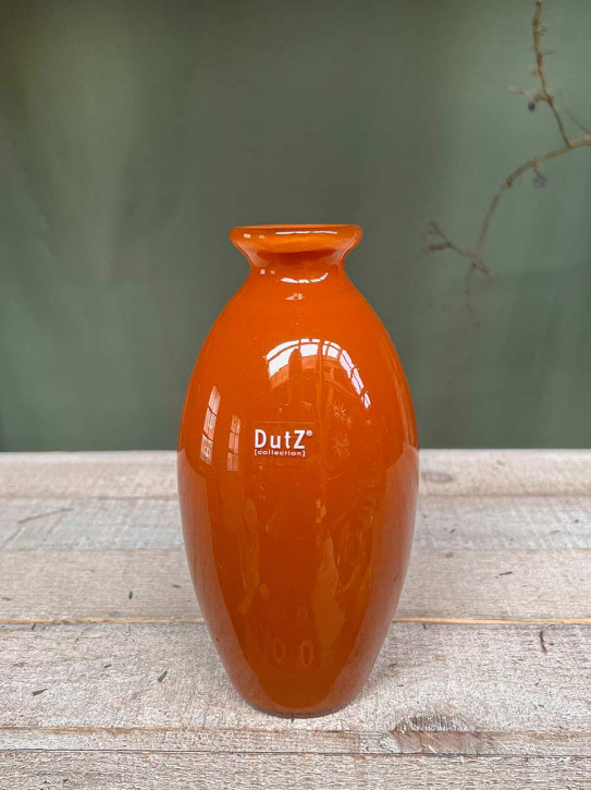 DutZ Collection bauchige Glas Vase Nadiel rostbraun H18 D9