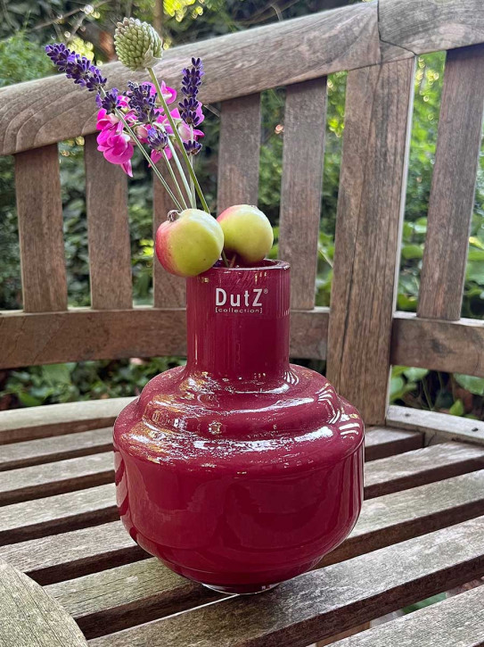 DutZ Collection Glas Vase Urtii H19 D16 cranberry