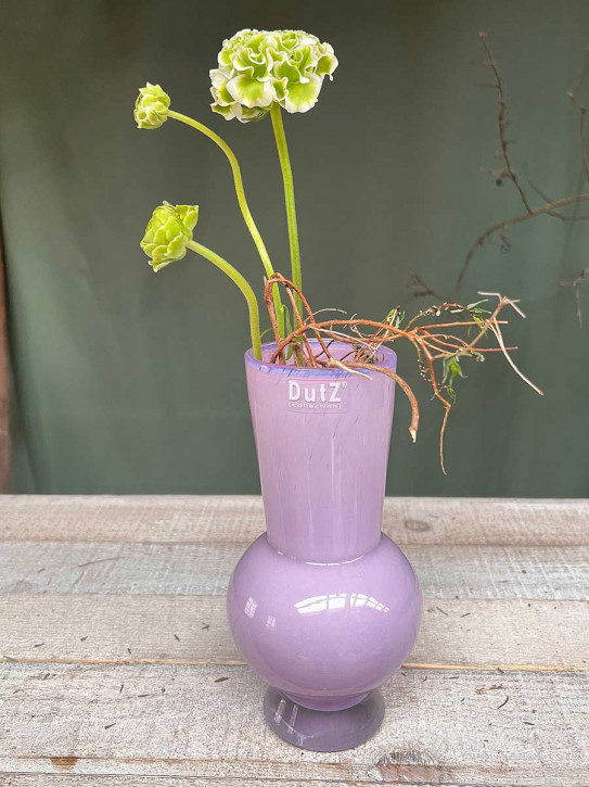DutZ Collection Glas Vase Vibe bauchig lila H20