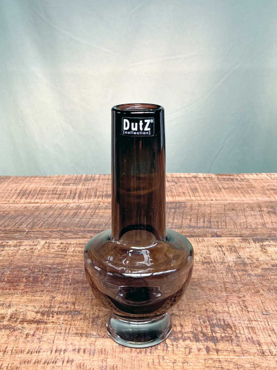 DutZ Collection Glas Vase Vibe conisch rauchgrau H20