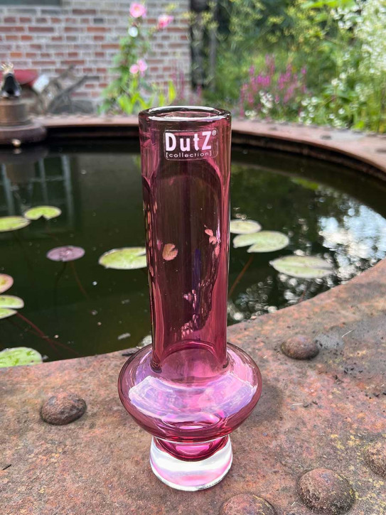 DutZ Collection Glas Vase Vibe conisch2 fuchsia H25