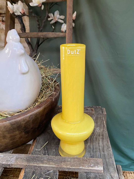 DutZ Collection Glas Vase Vibe conisch2 ocker gelb H25