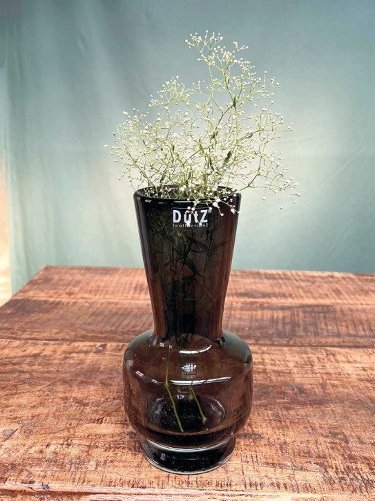 DutZ Collection Glas Vase Vibe rauchgrau H20