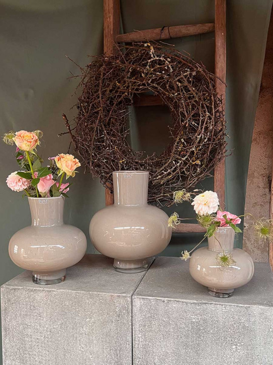 DutZ Collection bauchige Vase Modest taupe