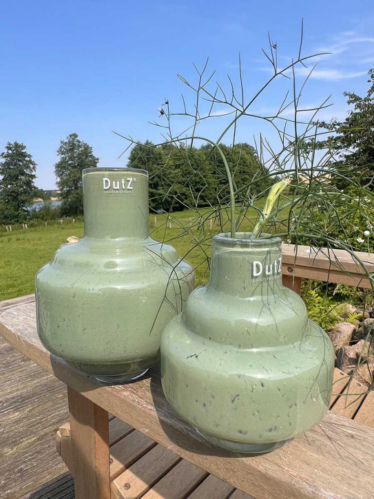 DutZ Collection Glas Vase Urtii H19 D16 Pistazie
