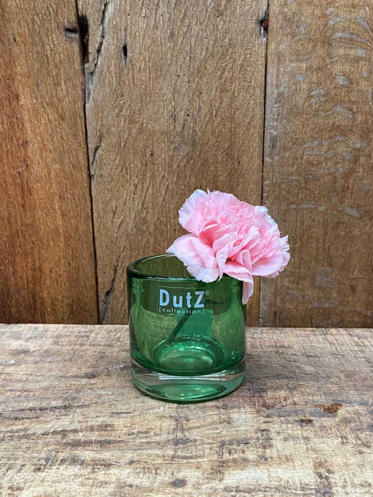 DutZ Collection Votive Glas Windlicht Vase Cylinder grün transparent H7