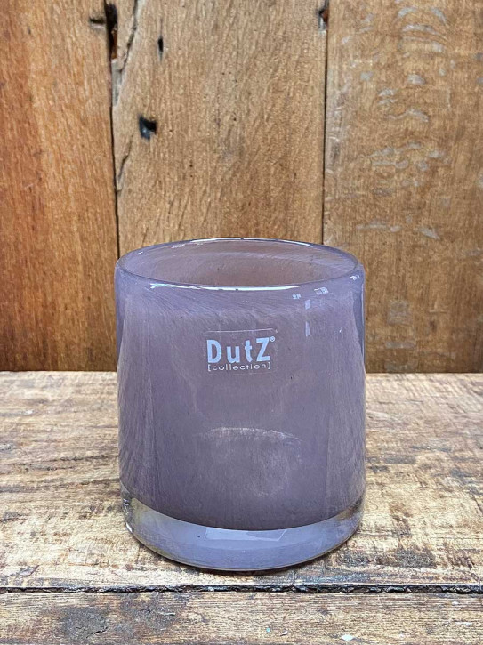 DutZ Collection Glas Übertopf Windlicht Vase Cylinder old purple H10