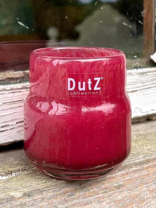 DutZ Collection Votive Glas Windlicht Vase Maartje raspberry H8 D8