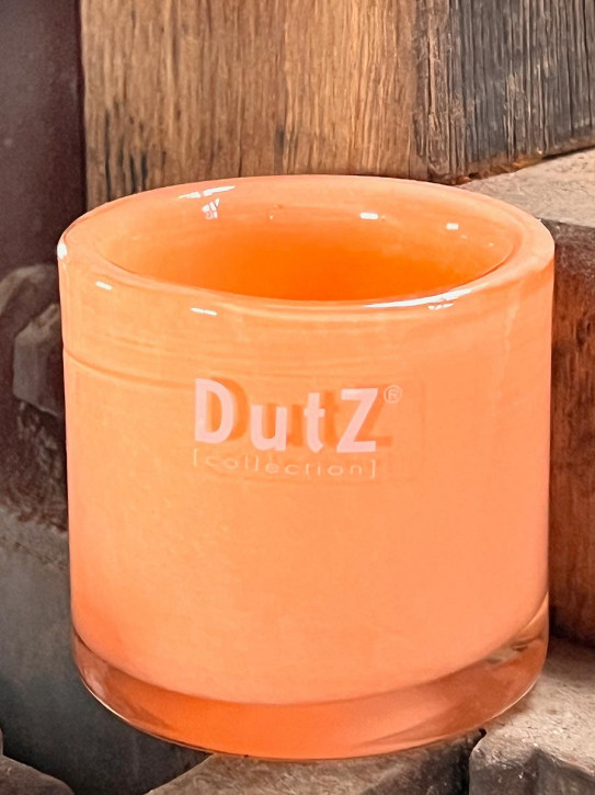 DutZ Collection Glas Übertopf Windlicht Vase Cylinder flamingo H10