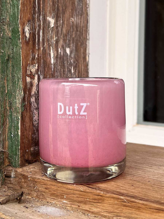 DutZ Collection Votive Glas Windlicht Vase Cylinder fuchsia H7