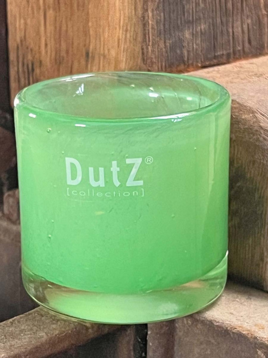 DutZ Collection Votive Glas Windlicht Vase Cylinder grasgrün H7