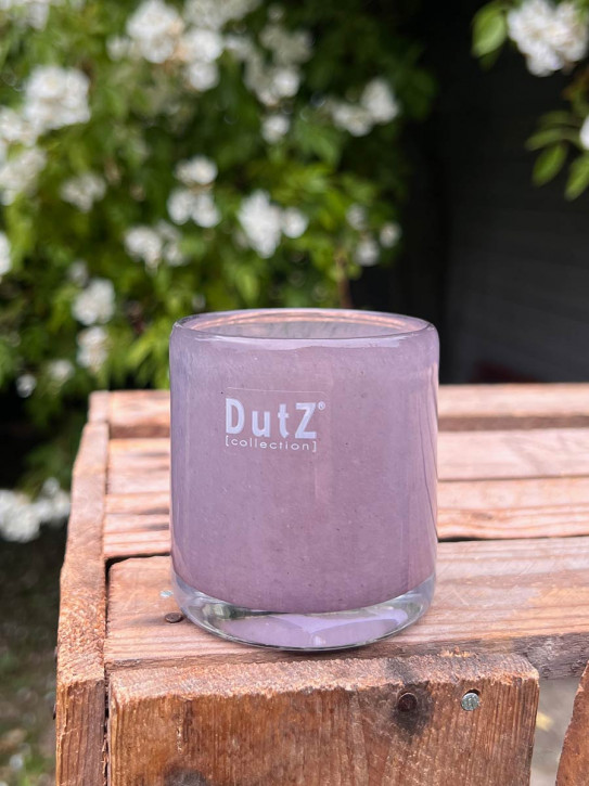 DutZ Collection Votive Glas Windlicht Vase Cylinder old purple H7