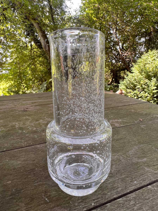 DutZ Collection Glas Vase Rona H18 Clear bubble Luftblasen