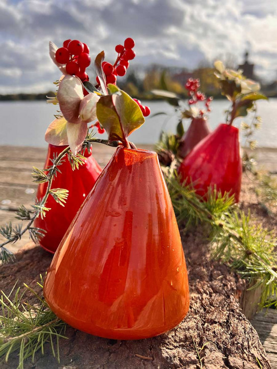 DutZ - Collection Tumbling Vase Rost Orange