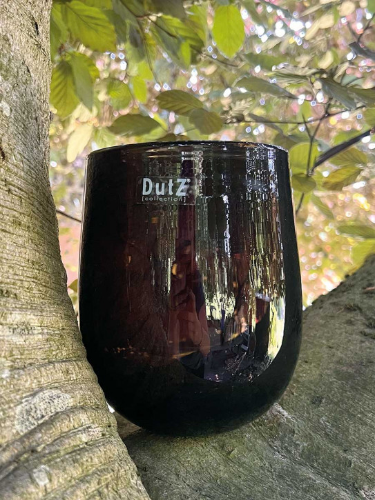 DutZ Collection Übertopf Vase Barrel smoke H18 D14