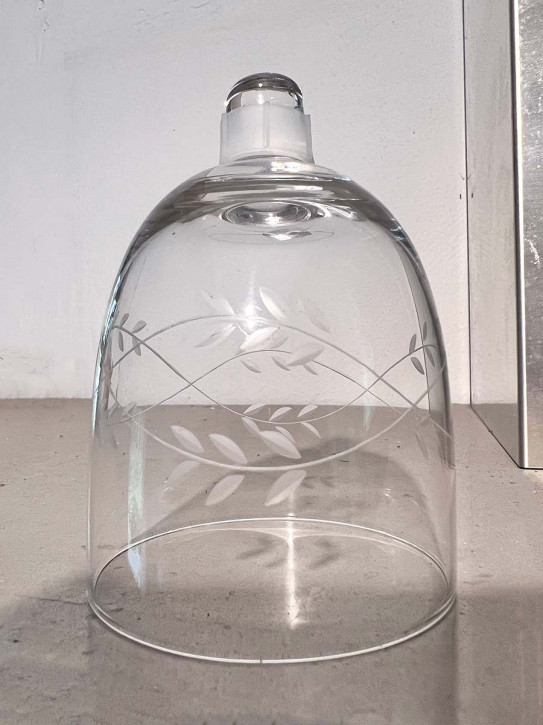 Glas Kerzenhalter Einsatz Stecker Glastülle Windlicht Gravur Blätterranke H11