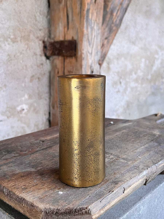 Home Society Metall Kerzenhalter Ravi gold L H13.5