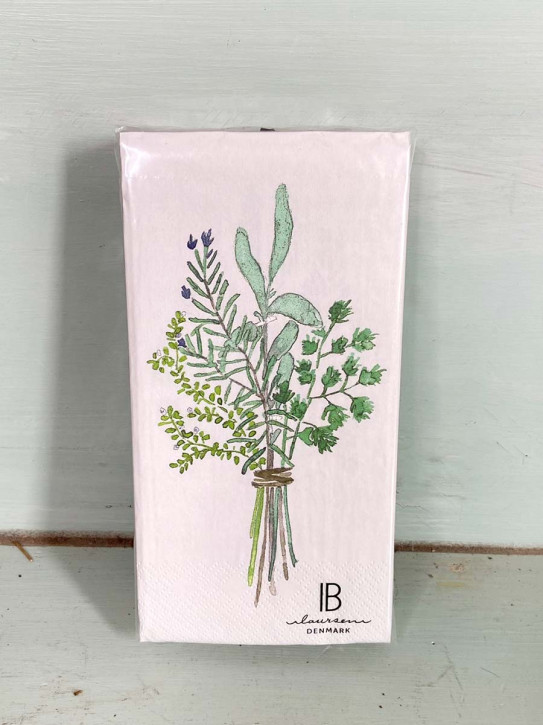 IB Laursen Papier Servietten Kräuterstrauß 16 Stück