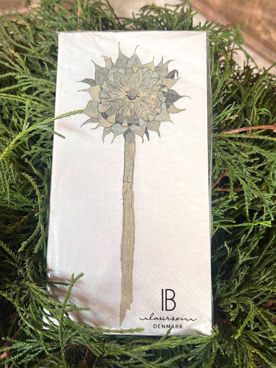 IB Laursen Papier Servietten Sonnenblume Fruchtstand 16 Stück