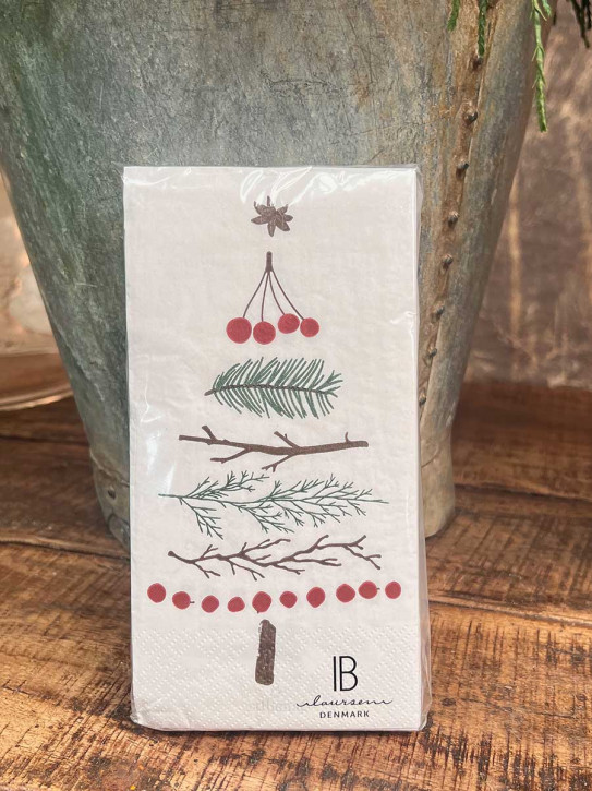 IB Laursen Papier Servietten Tannenbaum der Natur 16 Stück