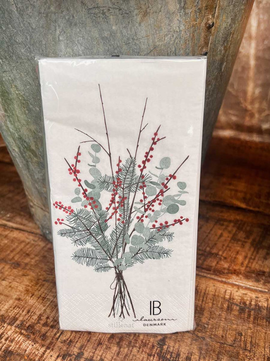 IB Laursen Papier Servietten Weihnachtsstrauß 16 Stück