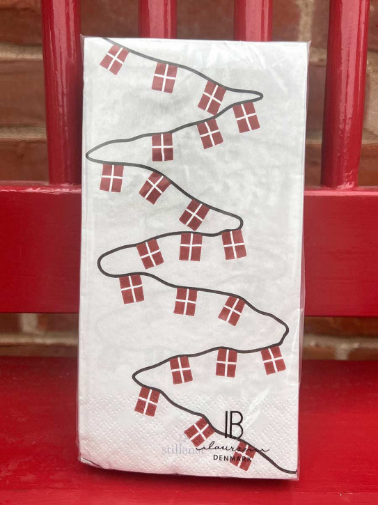 IB Laursen Papier Servietten Fahnengirlande 16 Stück