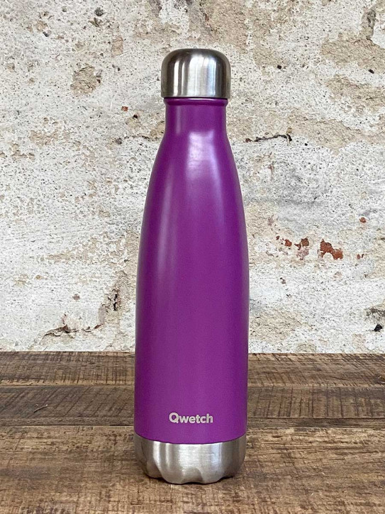 Qwetch Isotherme Flasche shiny purple violet 500ml
